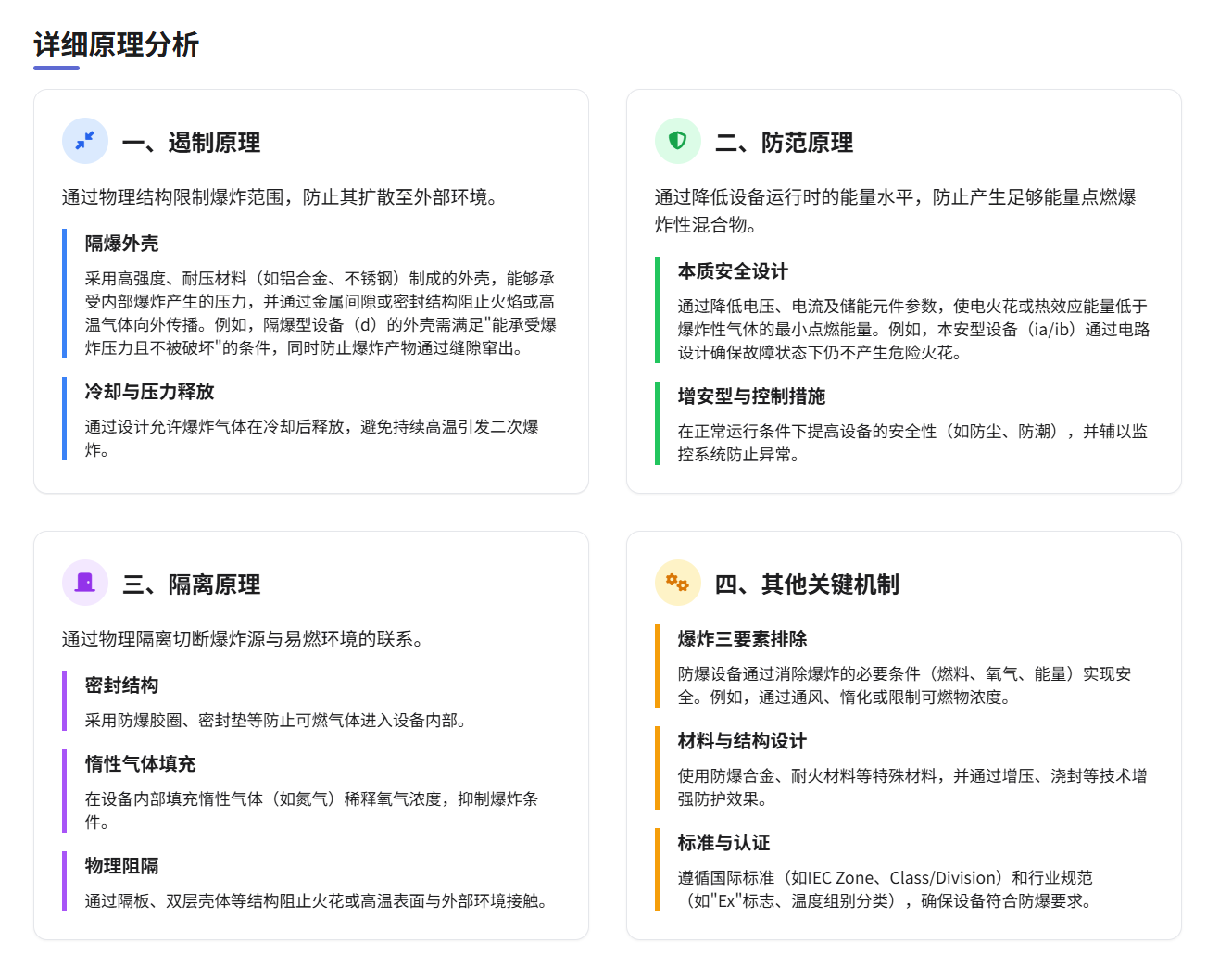 防爆设备的原理和作用详解